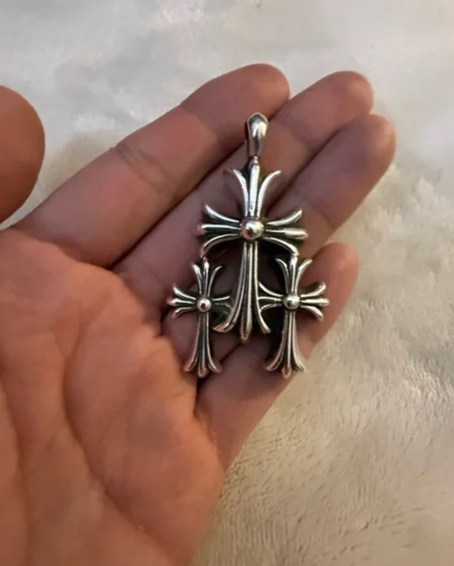 Chrome Hearts Triple Cross Pendant