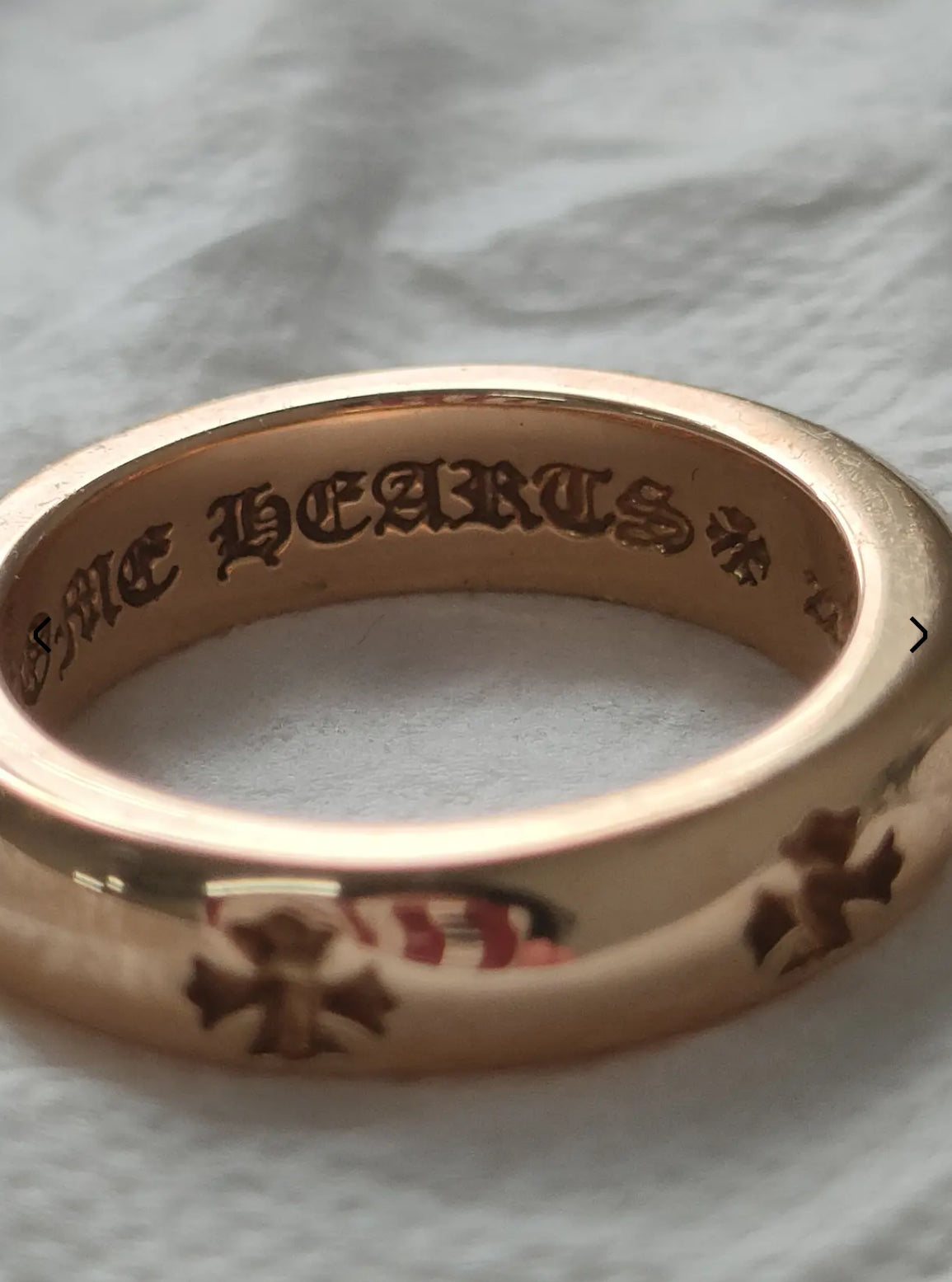 CH 22k gold Negative Cross Ring