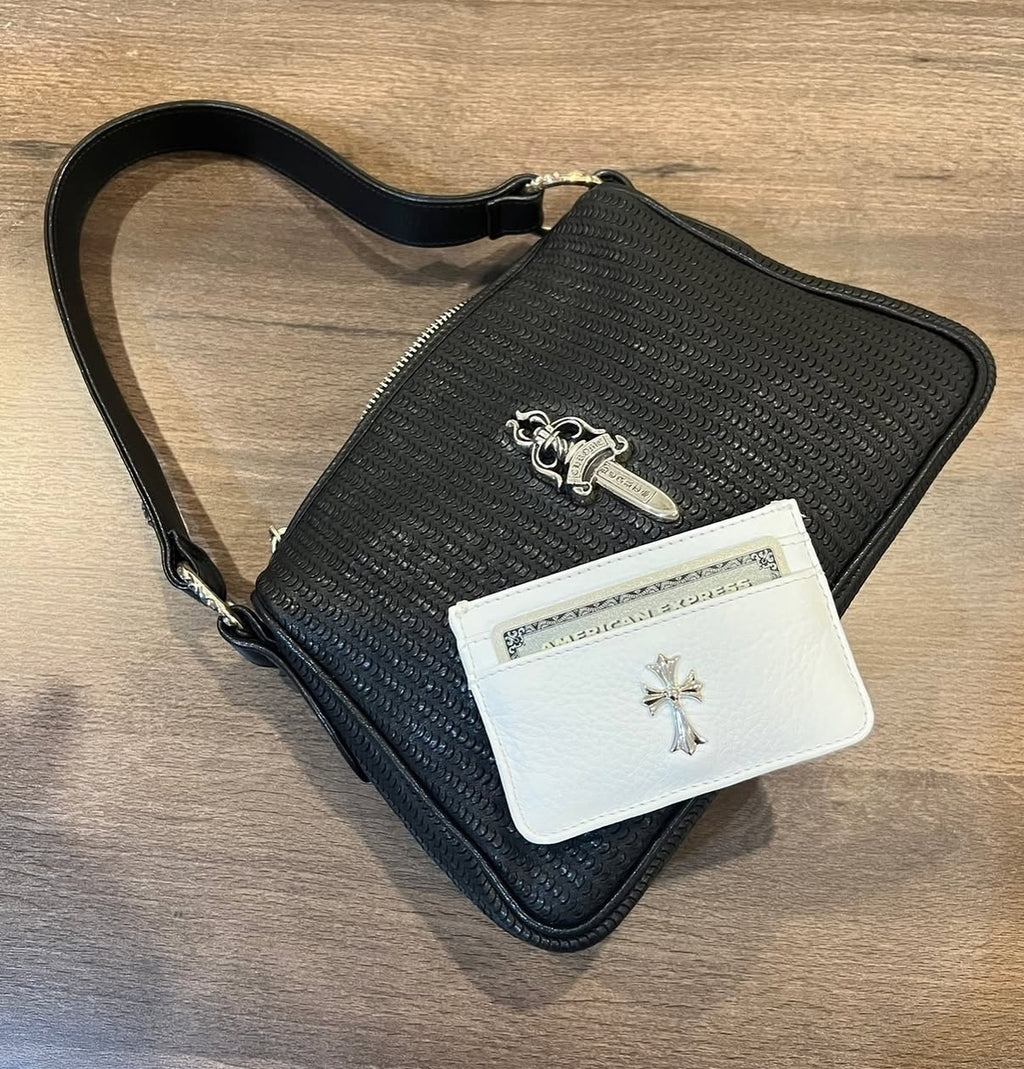 White Chrome hearts wallet