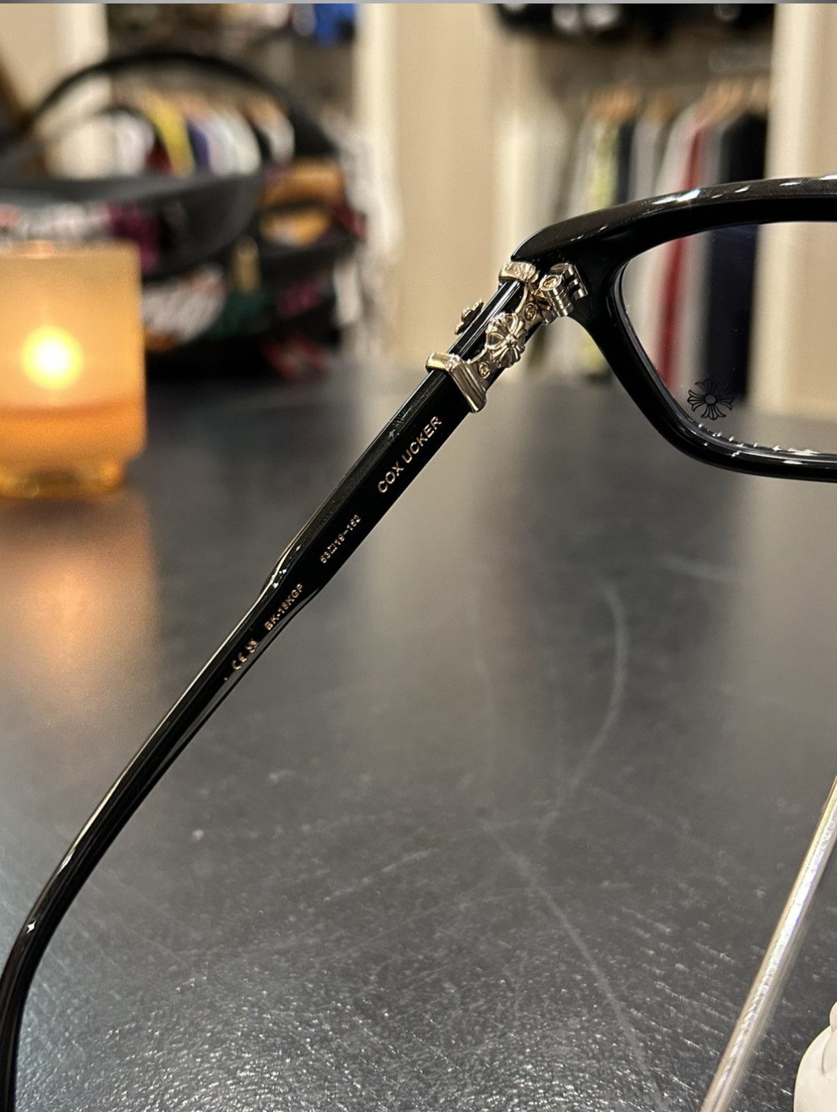 Chrome Hearts COX UCKER Glasses Gold