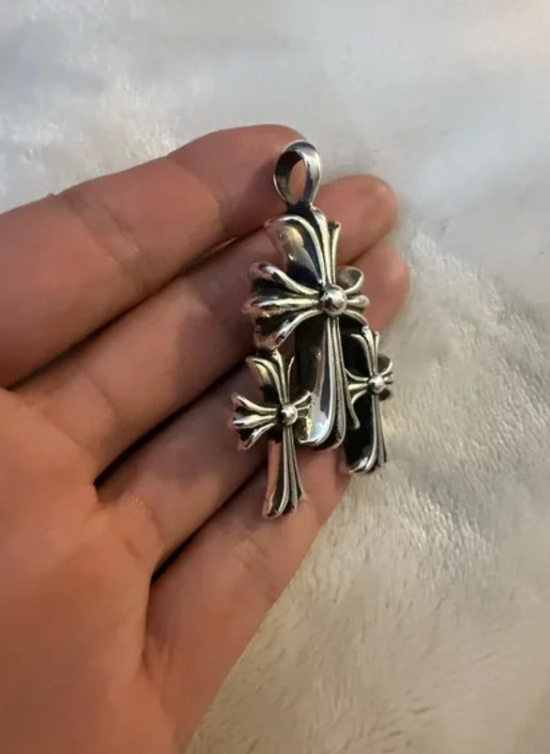Chrome Hearts Triple Cross Pendant